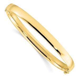 New 10K Yellow Gold 5.9mm Bangle